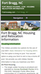 Mobile Screenshot of fortbragghousing.com